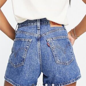Levis High Waisted Mom Shorts